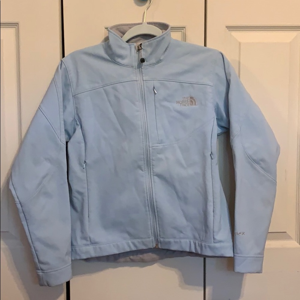 Blue North Face coat